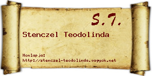 Stenczel Teodolinda névjegykártya